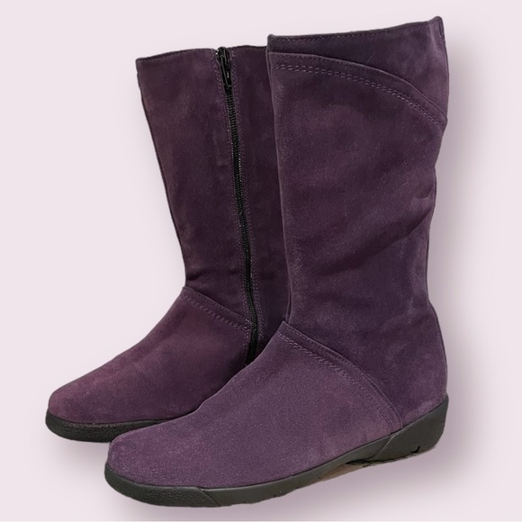 Suede Mid-calf Boots - Picture 2 of 7